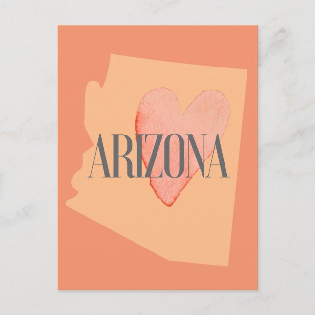Heart in AZ Postcard (Front)