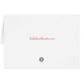 Heart in Chrome, Black & Red Cards (Back Horizontal)