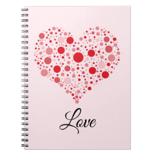 Heart In Dots Notebook