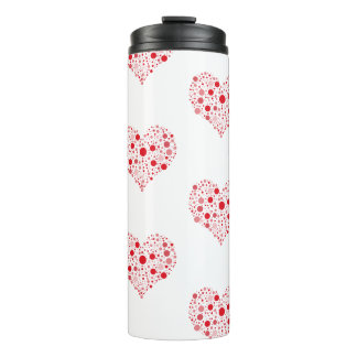 Heart In Dots Thermal Tumbler