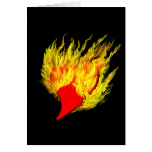 Heart in Flames Cards (Front)