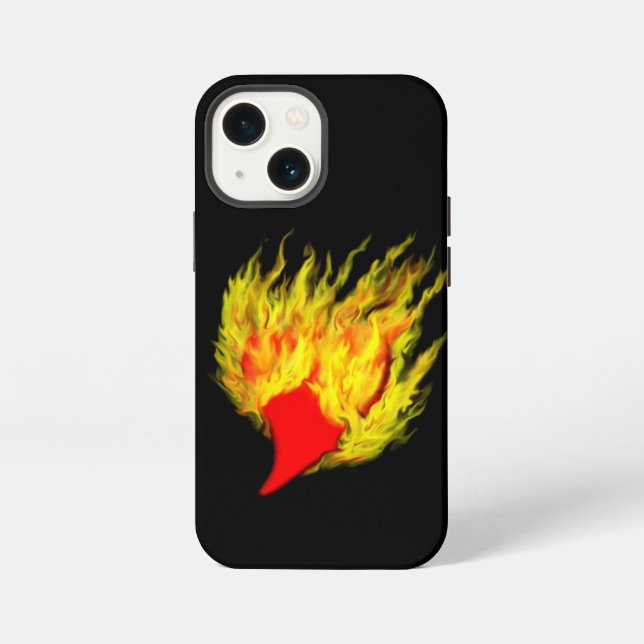 Heart in Flames Iphone Case (Back)