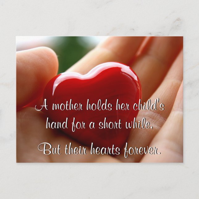 Heart in Hand - Mother's Day Postcard (Front)