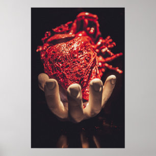 Heart in Hand Print, Poster Paper (Matte)frame opt