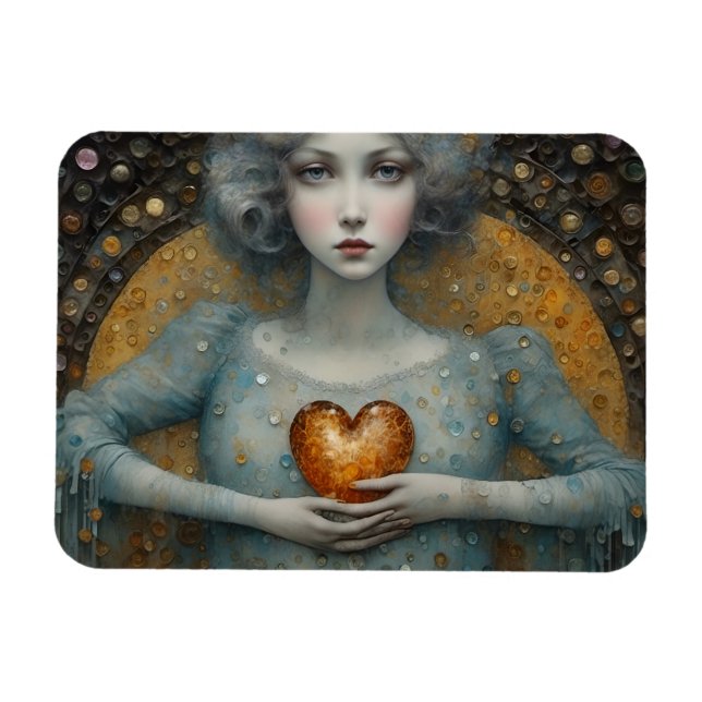 Heart in Her Hands Magnet (Horizontal)