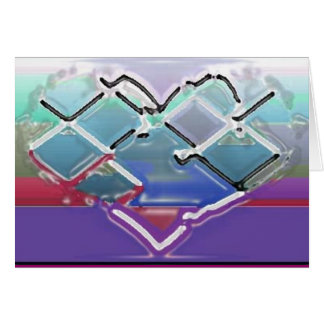 Heart in Liquid Chrome Cards