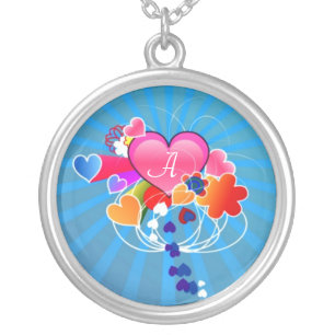 Heart in Love Monogram Necklace