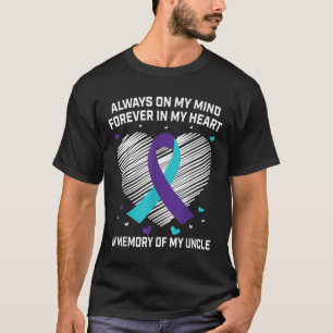 Heart In Memory Of My Uncle Suicide Awareness Prev T-Shirt