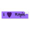 Heart in Purple Colors. Patterned Heart Design.