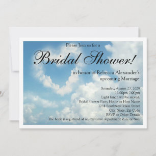 Heart in the Clouds, Bridal Shower Invitations