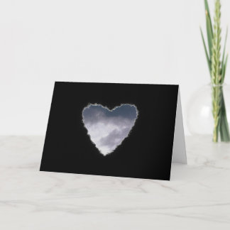 Heart in the Clouds Valentine Love Holiday Card