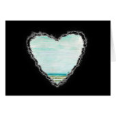 Heart in the Clouds Valentine Romance Love Card (Front Horizontal)