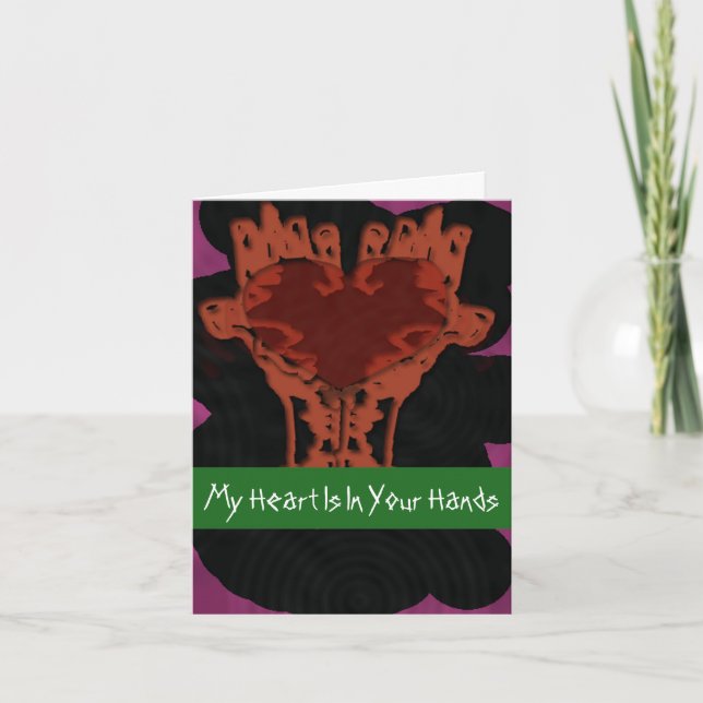 Heart in Your Hands Note Card (Front)