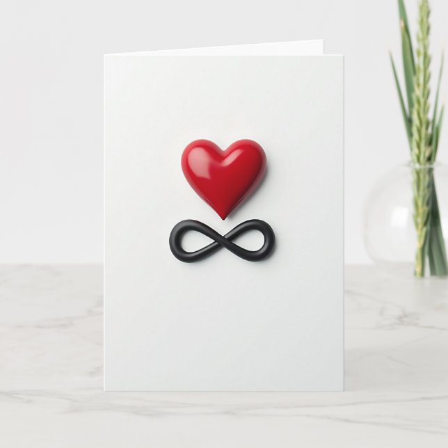 Heart Infinity Forever Card (Front)