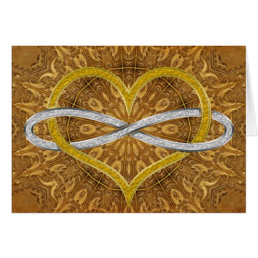 Heart Infinity Gold Silver Cards (Front Horizontal)