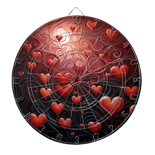 Heart- Infused Dart Board (Front)