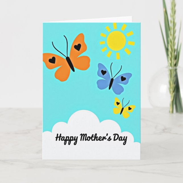 Heart Insects Mothers Day Card (Front)