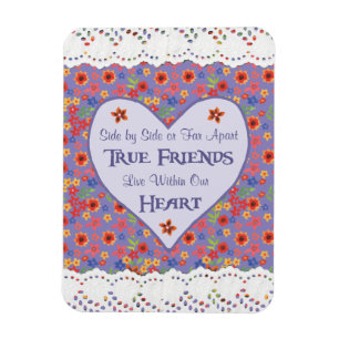 Heart Inspirational Friendship Quote Fridge Magnet