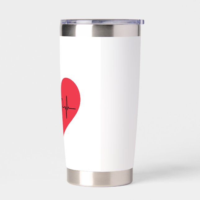heart insulated tumbler (Left)