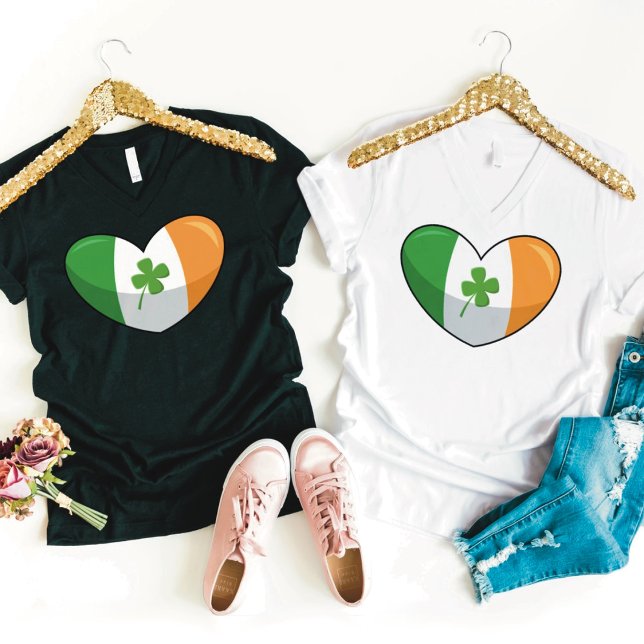 Heart Ireland Shamrock T-Shirt (Creator Uploaded)