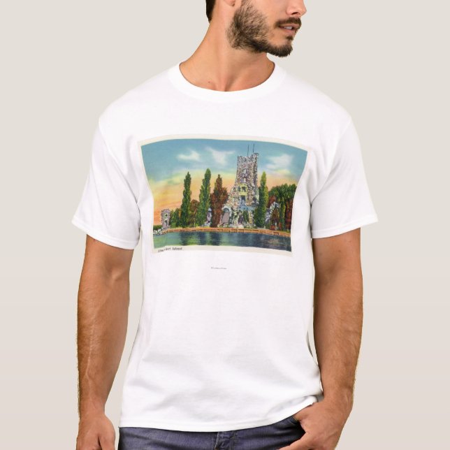 Heart Island View of Alster Tower T-Shirt (Front)