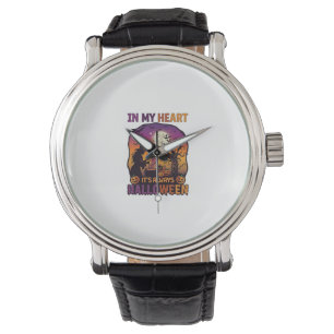 Heart Its Always Halloween Witch Cauldron Tree Moo Watch