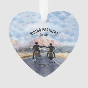 heart Janestore Personalized Ridding Partners For  Ornament