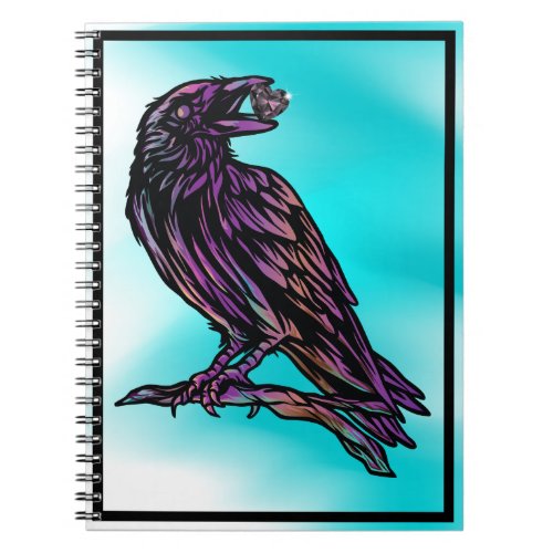 Heart Jewel I love Ravens Notebook