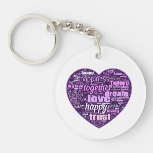 Heart Key Keychain