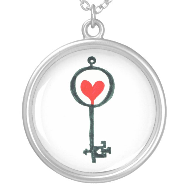 Heart Key Necklace (Front)
