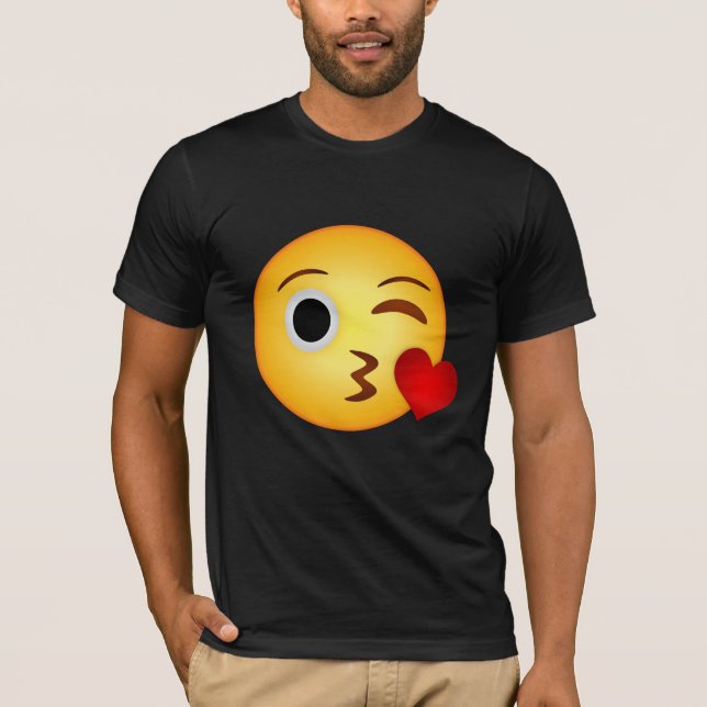 Heart kiss emoji T-Shirt (Front)