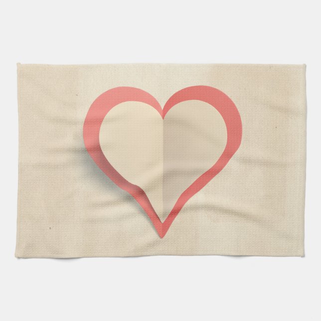 Heart Kitchen Towel (Horizontal)