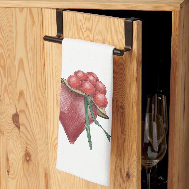 Heart Kitchen Towel (Thirds Fold)