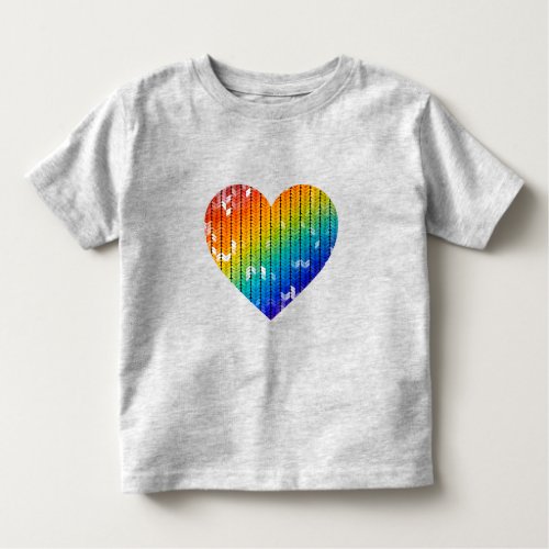 Heart Knitting  Toddler T_shirt