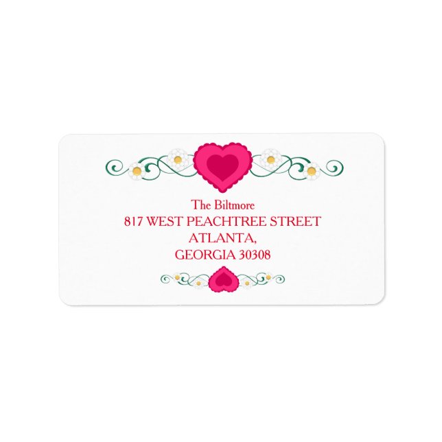 Heart Label (Front)