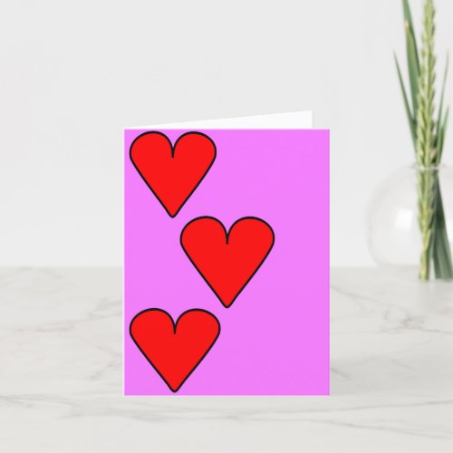 Heart ladder thank you card