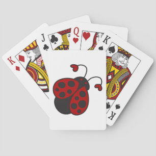 Heart Ladybug Poker Cards