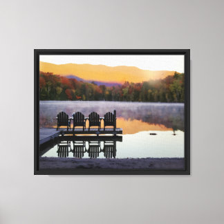 Heart Lake ADK Fall Photo  Canvas Print