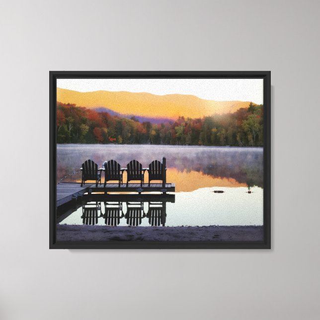 Heart Lake ADK Fall Photo  Canvas Print (Front)