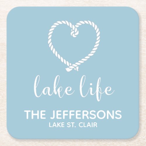 Heart Lake Life Custom Coaster