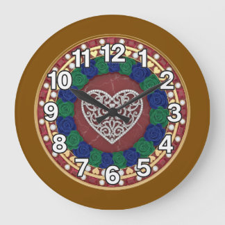 Heart  large clock