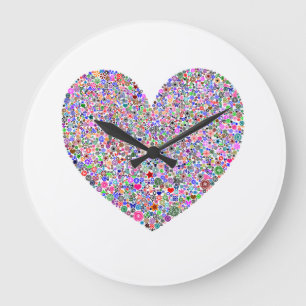 Heart Large Clock