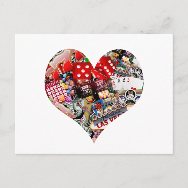 Heart - Las Vegas Playing Card Shape (Front)