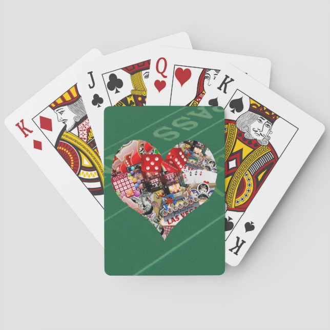 Heart - Las Vegas Playing Card Shape (Back)