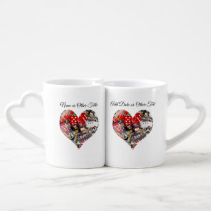 Heart - Las Vegas Playing Card Shape Coffee Mug Set