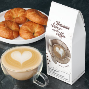 Heart Latte Art I Love you More Than Coffee