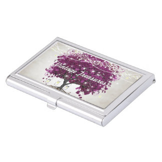 Heart Leaf Tree Personalize Business Card Case