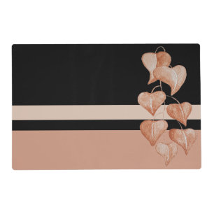 Heart Leaves Plant Watercolor Hand-painted Placemat