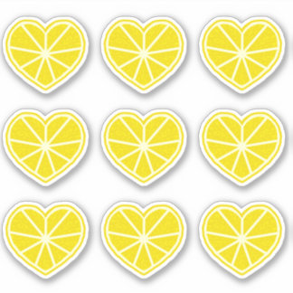 Heart Lemon Sticker