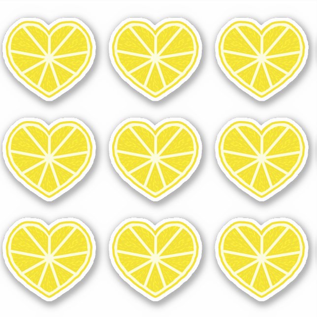Heart Lemon Sticker (Front)